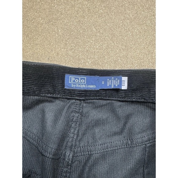 Ralph Lauren Polo Ladies Wide‎ Leg Flared Black Corduroy Pants  Size 8 - Picture 6 of 9